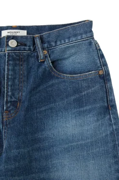 Moussy Denim Andalusia Super Wide Jeans in Blue