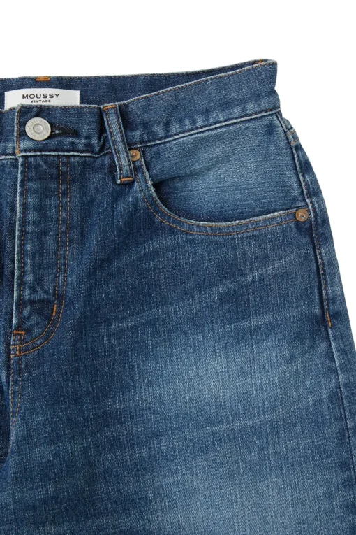 Moussy Denim Andalusia Super Wide Jeans in Blue
