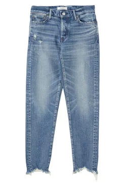 Moussy Denim Avenal Tapered Jeans in Blue
