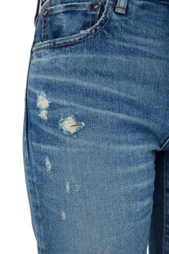 Moussy Denim Avenal Tapered Jeans in Blue