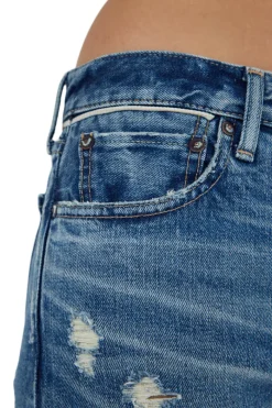 Moussy Denim Avenal Tapered Jeans in Blue