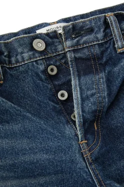Moussy Denim Bardin Straight Jeans in Dark Blue