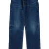 Moussy Denim Bartlett Wide Straight in Dark Blue