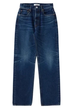 Moussy Denim Bartlett Wide Straight in Dark Blue