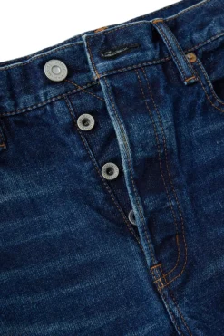 Moussy Denim Bartlett Wide Straight in Dark Blue