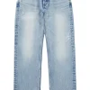 Moussy Denim Bostonia Straight Leg in Light Blue