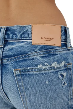 Moussy Denim Bostonia Straight Leg in Light Blue