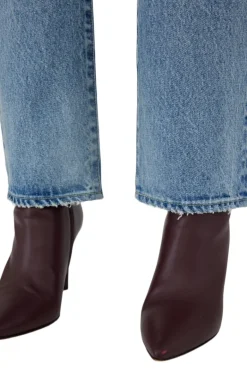 Moussy Denim Bostonia Straight Leg in Light Blue