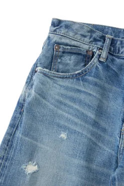 Moussy Denim Bradenton Straight Jeans in Blue