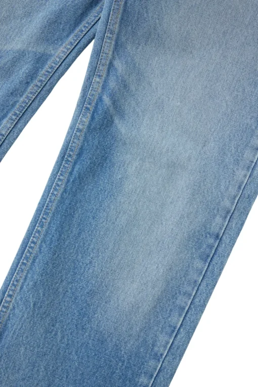 Moussy Denim Cheval Straight Low-Rise Jeans in Light Blue