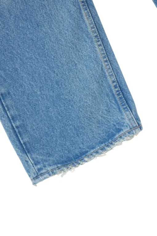 Moussy Denim Cheval Straight Low-Rise Jeans in Light Blue