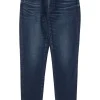 Moussy Denim Emma Skinny Jeans in Dark Blue