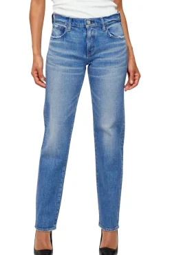 Moussy Denim Groveland Slim Straight in Blue