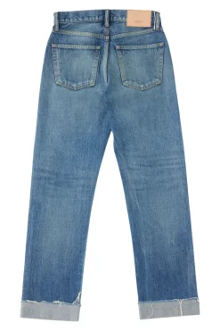 Moussy Denim Hopewell Selvedge Jeans in Dark Blue