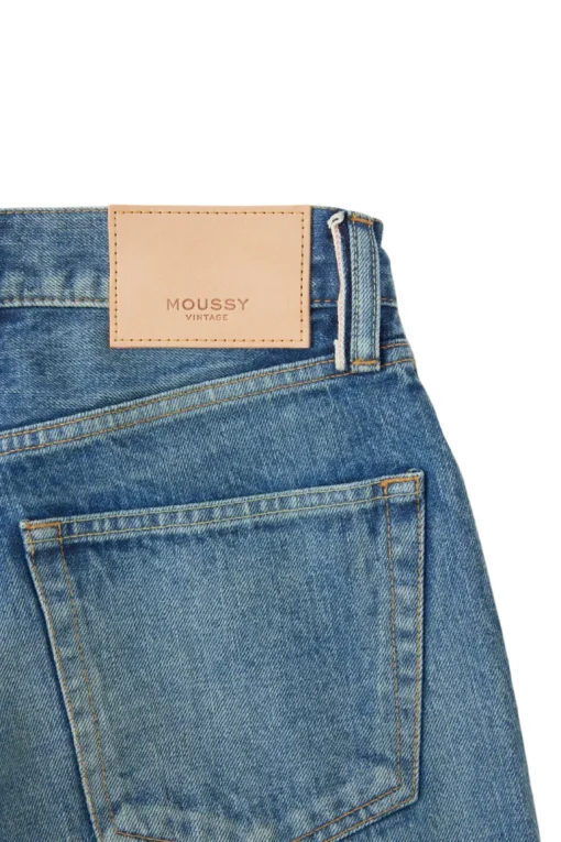 Moussy Denim Hopewell Selvedge Jeans in Dark Blue