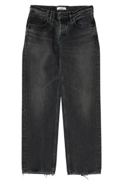 Moussy Denim Iona Straight Low Rise in Black