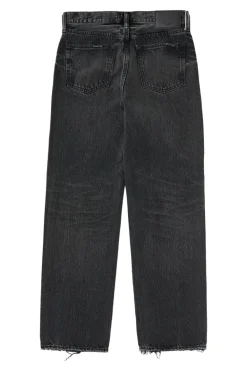 Moussy Denim Iona Straight Low Rise in Black