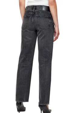 Moussy Denim Iona Straight Low Rise in Black