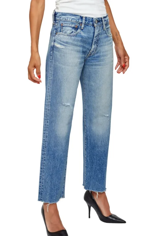 Moussy Denim Kossuth Boys Pants in Light Blue