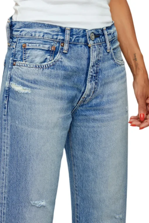 Moussy Denim Kossuth Boys Pants in Light Blue