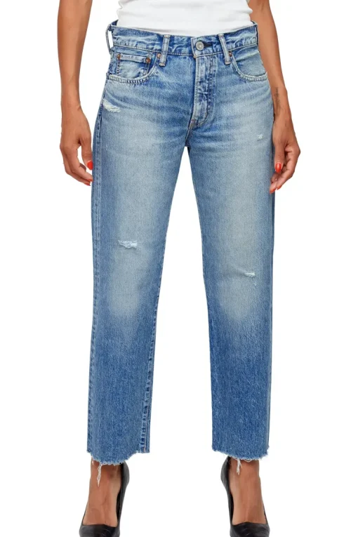 Moussy Denim Kossuth Boys Pants in Light Blue