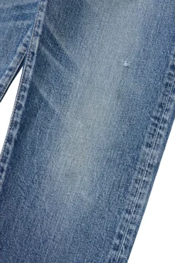 Moussy Denim Linden Slim Straight Jeans in Light Blue