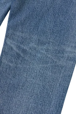 Moussy Denim Linden Slim Straight Jeans in Light Blue