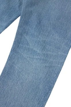 Moussy Denim Mabel Wide Straight Cropped Jeans in Blue