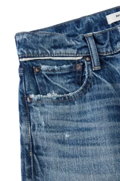Moussy Denim Mallard Slim Straight in Dark Blue
