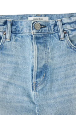 Moussy Denim Montura Tapered Jeans in Light Blue