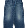 Moussy Denim Ocean Round Jeans in Blue