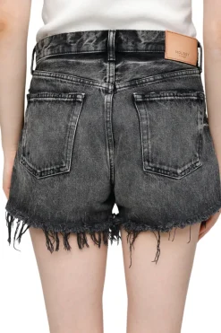 Moussy Denim Perrysburg Shorts in Light Black