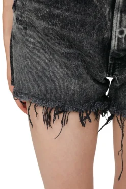 Moussy Denim Perrysburg Shorts in Light Black