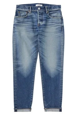 Moussy Denim Saddlebrook Tapered Jeans in Blue
