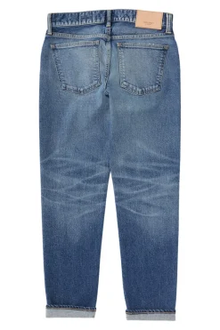 Moussy Denim Saddlebrook Tapered Jeans in Blue