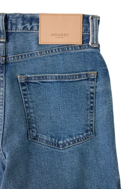 Moussy Denim Salisbury Wide Leg Jeans in Blue