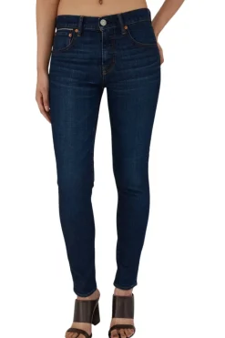 Moussy Denim Shandon Skinny Jeans in Dark Blue