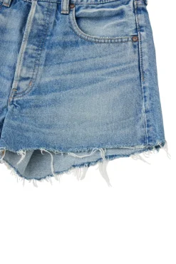 Moussy Denim Troppard Shorts in Light Blue