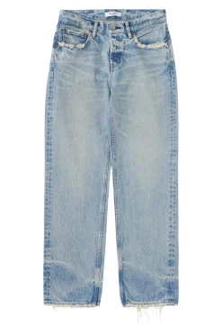 Moussy Denim Wildwood Straight Leg in Light Blue
