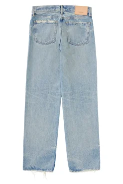 Moussy Denim Wildwood Straight Leg in Light Blue