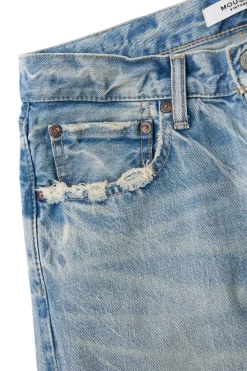 Moussy Denim Wildwood Straight Leg in Light Blue