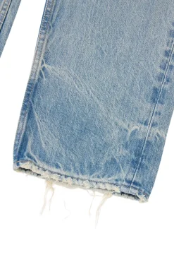 Moussy Denim Wildwood Straight Leg in Light Blue