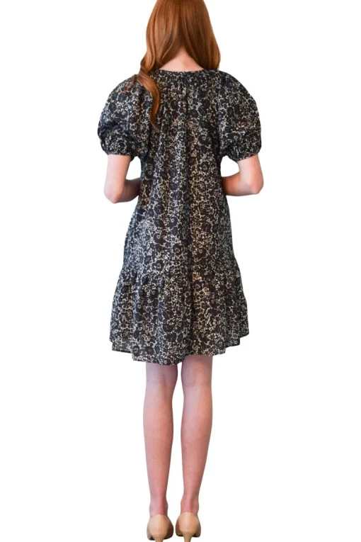 Never A Wallflower Gathered V Neck Short Dress in Small Floral
