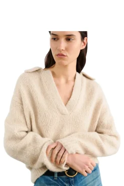 Nili Lotan Callen Sweater in Beige Melange