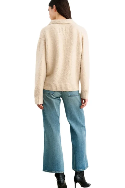 Nili Lotan Callen Sweater in Beige Melange