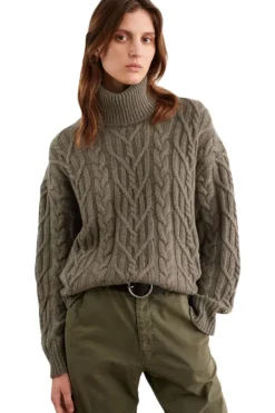 Nili Lotan Gigi Sweater in Light Army Green
