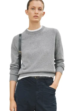 Nili Lotan Nora Sweater in Medium Grey Melange