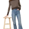 One Grey Day Blakely Striped Crewneck Sweater
