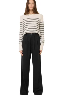 One Grey Day Blakely Striped Crewneck Sweater