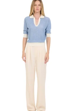 One Grey Day Carmela Top in Ivory Combo